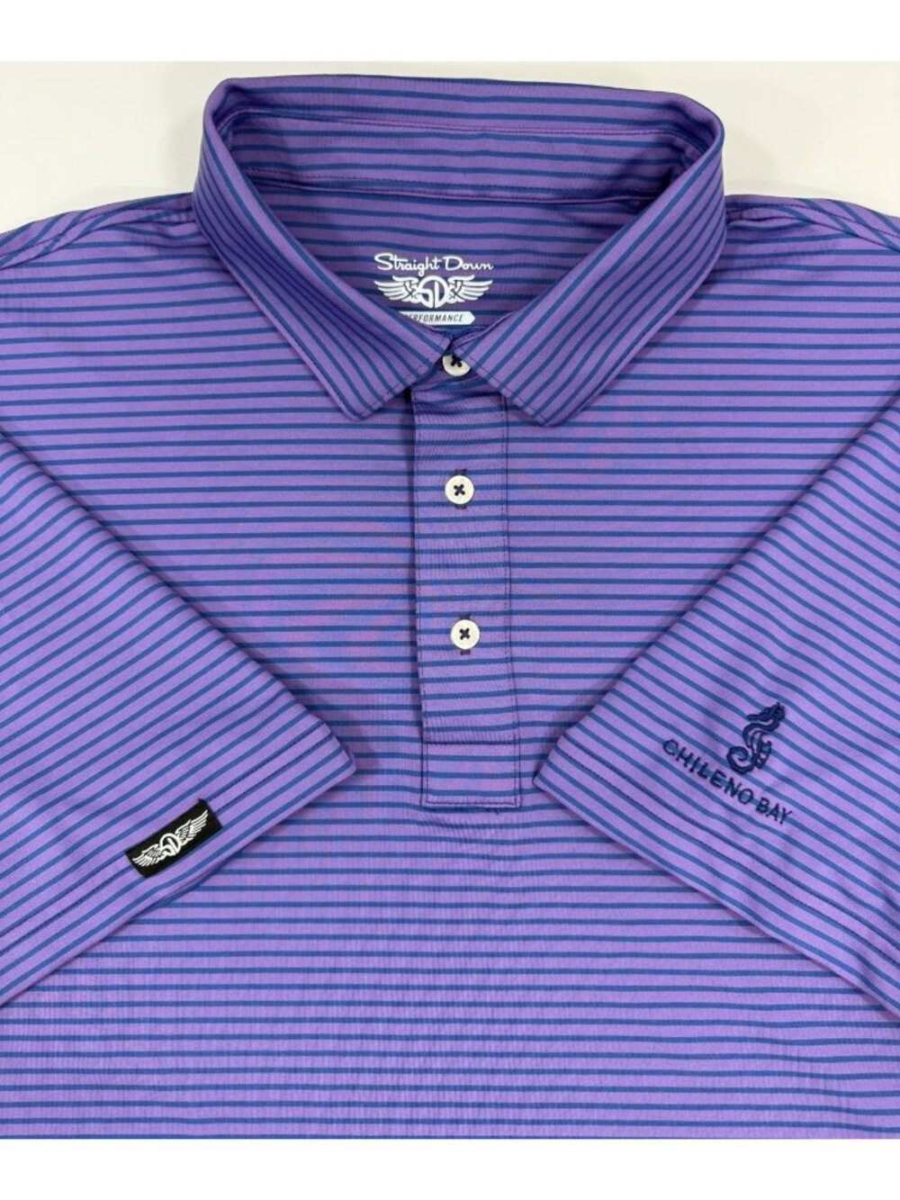 Straight Down Mens Polo Shirt Chileno Bay Golf Beach Club Cabo San Lucas Size XL